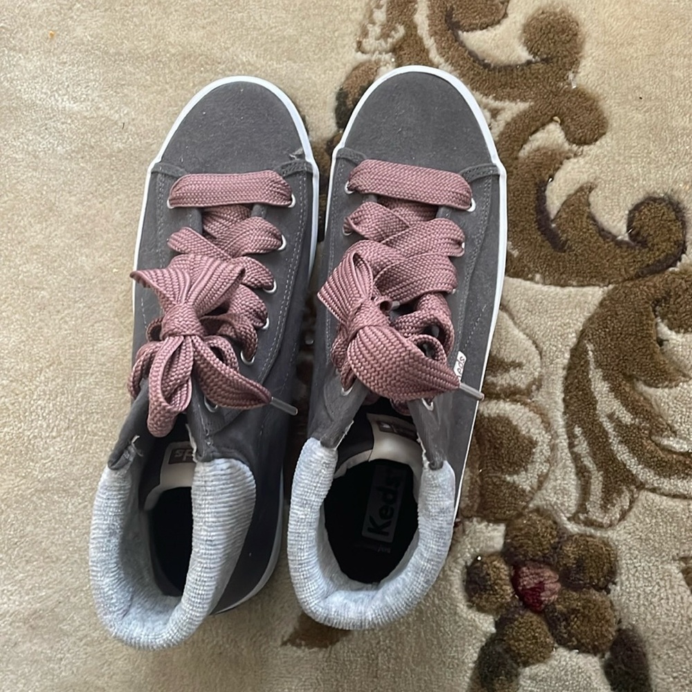 Keds Charcoal and Mauve High-Tops